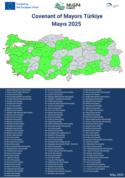 MLGP & GCoM Platformları kapsamında 114 belediyeye ulaştık